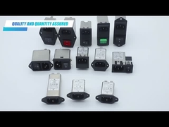 250V, einphasiges 10A Iec-Einlasssockel Energieeingangsfilter, Stromleitung EMI Filter Long Working Life