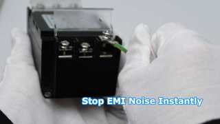 YBX neuer Typ einphasiger Filter, Kunststoffgehäuse, EMI/EMV-Filter mit Klemmenblockabdeckung, Vitrine