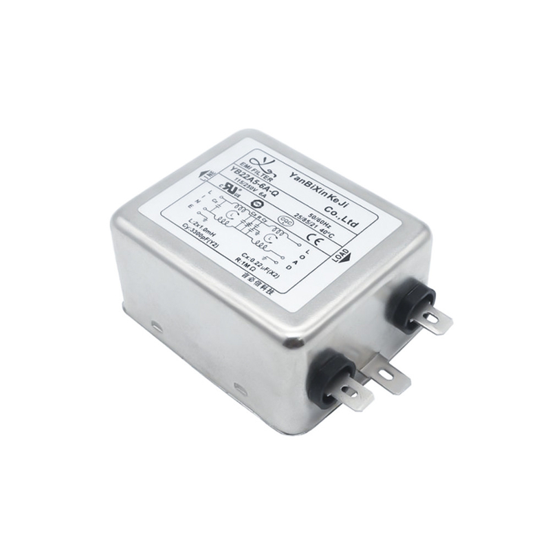 Doppeleinzelner Sockel EMI Filter For Power Switch des stadium Iec-Einlass-Filter-220V 6A
