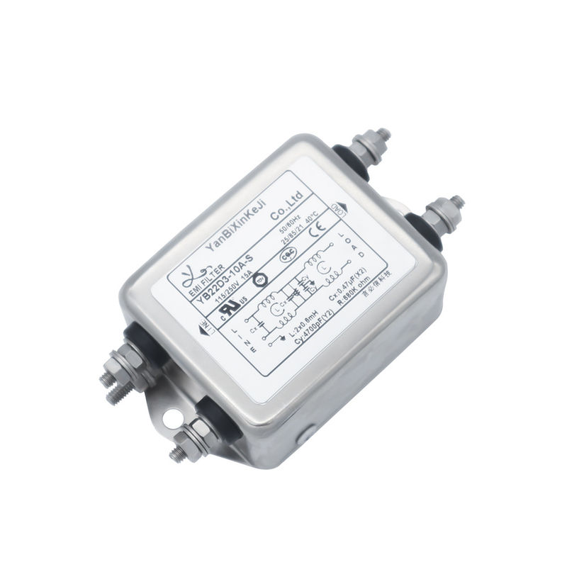 einphasig-Filter 8A 220V EMI Filter High Performance Dual-Stage für chirurgische Ausrüstung