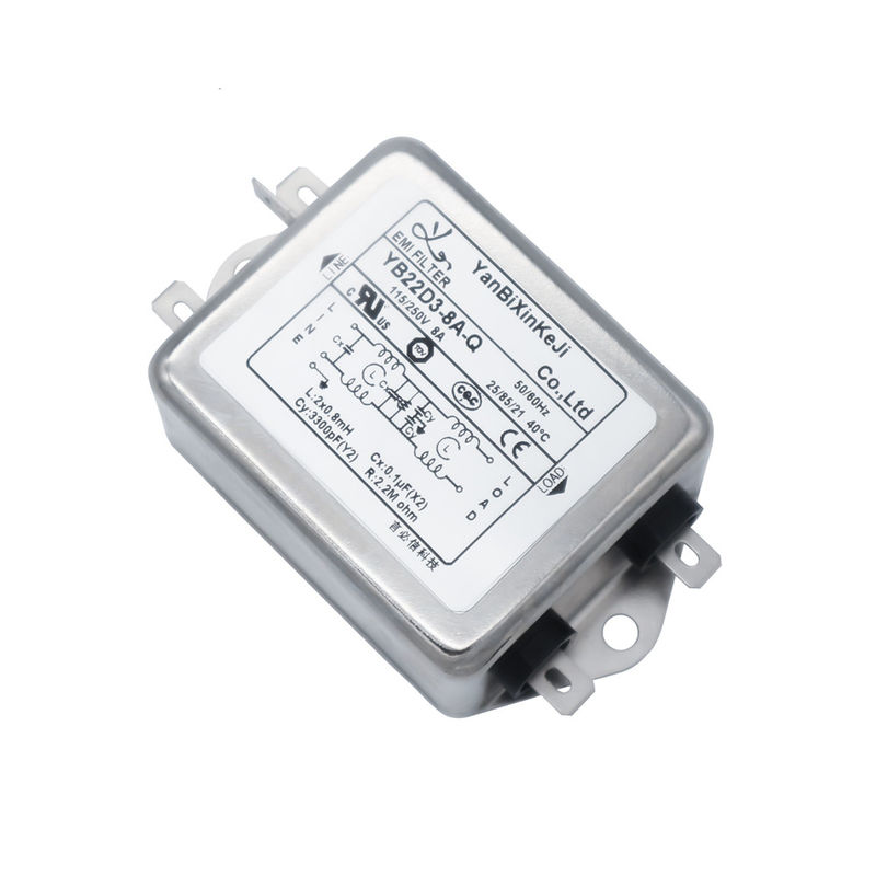 einphasig-Filter 8A 220V EMI Filter High Performance Dual-Stage für chirurgische Ausrüstung
