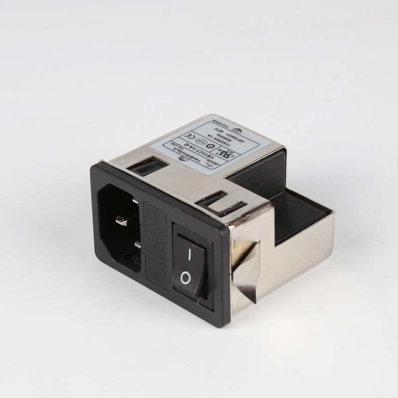 Spezielle Art Energie-Eintritts-Modul-Filter Sockel-EMI Filter With Fuse And-Schalter-1A~10A